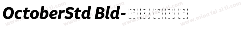 OctoberStd Bld字体转换